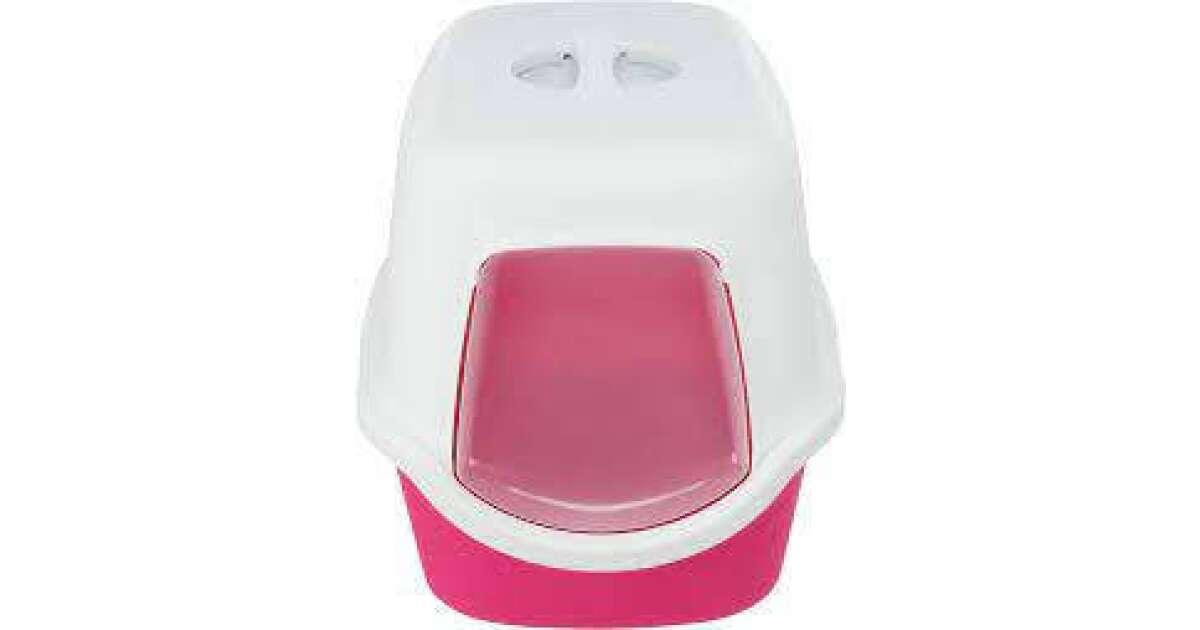 Trixie Vico Cat Litter Tray Fedeles macska WC (pink/fehér) 40x40x56cm