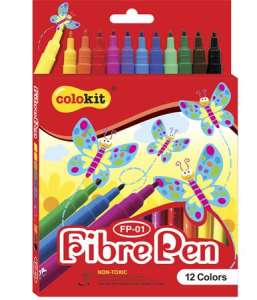 COLOKIT Filzstift-Set, COLOKIT "FibrePen", 12 verschiedene Farben 31555270 Filzstifte
