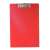 FLEXOFFICE A4 Clipboard, red, with clip