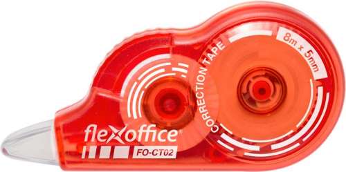 FLEXOFFICE Korrekturroller, 5 mm x 8 m, FLEXOFFICE "FO-CT02", gemischte Farben