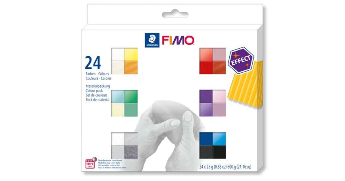 24-Piece FIMO® Soft Polymer Clay Set - Basic Colours