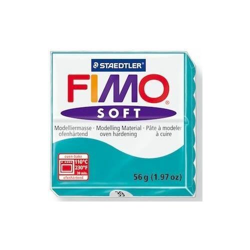FIMO Soft glinka polimerowa, 56g, kolor miętowy, glinka do pieczenia w piekarniku do modelowania i rzeźbienia