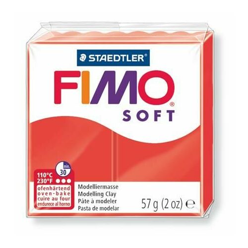 FIMO Gyurma, 57 g, égethető, FIMO "Soft", indián piros 177323435 - Játék