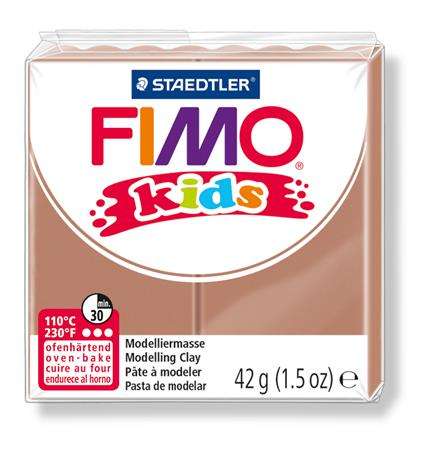 Argilă FIMO, 42 g, combustibil, FIMO Kids, maro deschis