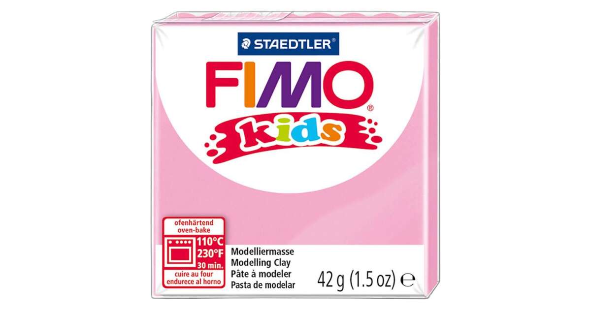 FIMO Clay, 42 g, combustible, FIMO "Kids", light grey