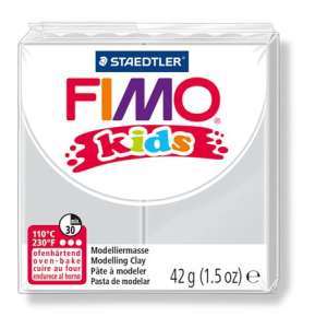 FIMO Gyurma, 42 g, égethető, FIMO "Kids", világosszürke 31555553 Gyurmák