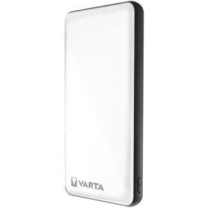 Преносима power bank Varta 10000mAh, бяла, страничен изглед - Външна батерия и Powerbank