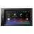 Pioneer DMH-A240BT car stereo main menu with icons for radio, bluetooth, USB, iPod, WebLink, phone, AUX, and camera view