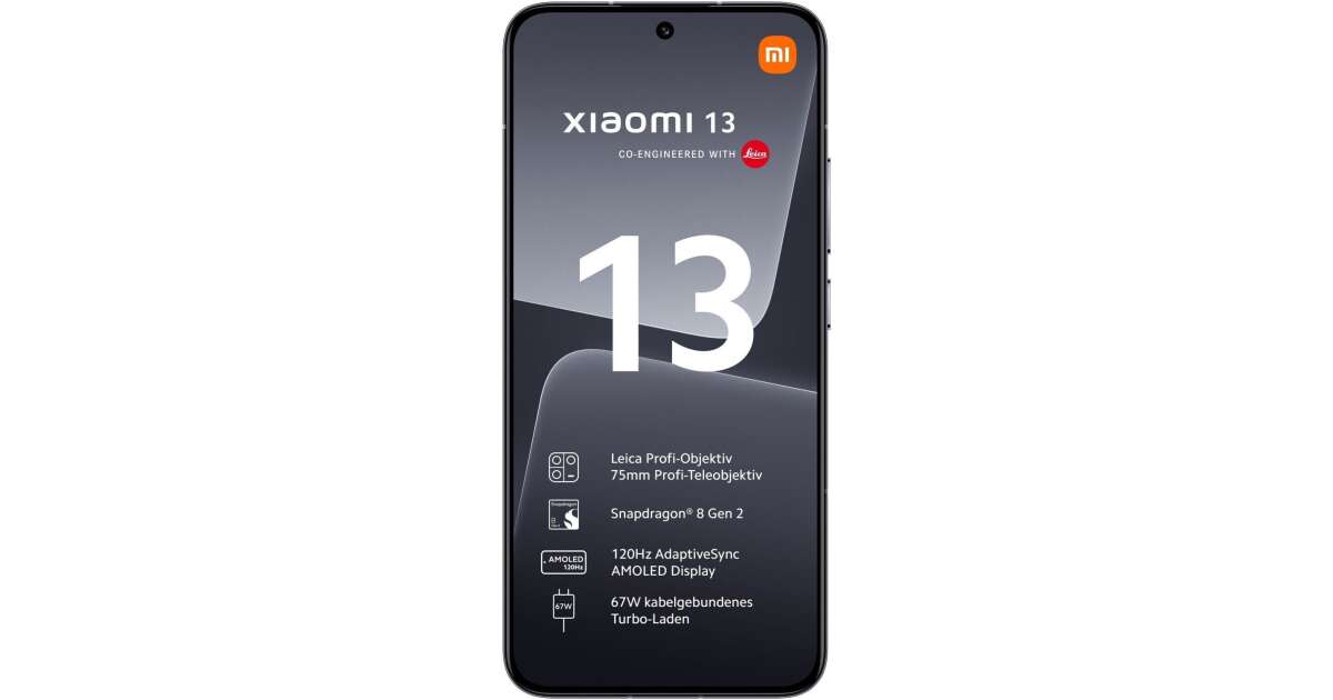 XIAOMI 13 8+256GB DS 5G Black : : Electrónica