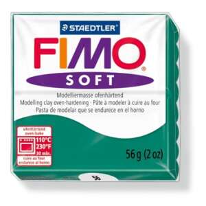 FIMO Soft glinka modelarska w kolorze szmaragdowo zielonym, 56g - Fimo