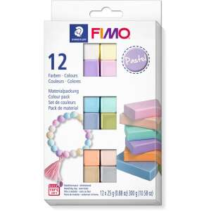 FIMO Soft Pastel glina polimerowa, 12 kolorów, 12 x 25g, do wypalania, zestaw 12 kolorów - Fimo