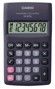 CASIO Calculator de buzunar, 8 cifre, CASIO HL-815 31555707 Calculatoare de birou