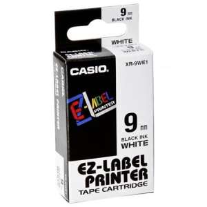 CASIO Beschriftungsmaschinenband, 9 mm x 8 m, CASIO, weiß-schwarz 31555720 Etikettiermaschinen und -bänder