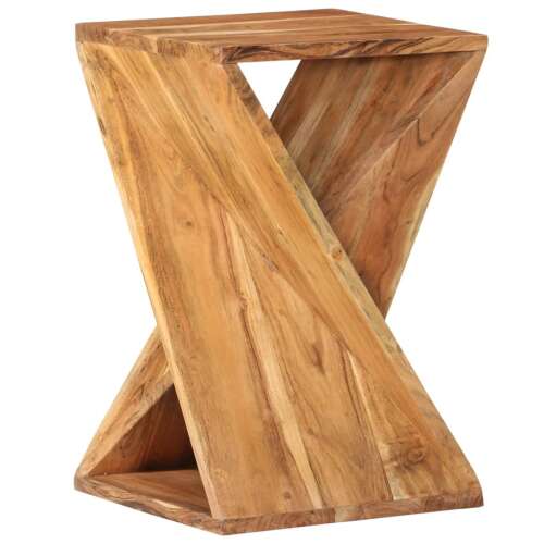 vidaXL tömör akácfa kisasztal 35x35x55 cm - Dohányzóasztal