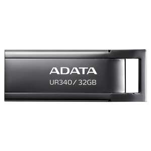 ADATA UR340 32GB USB pendrive, fekete, elülső nézet - ADATA