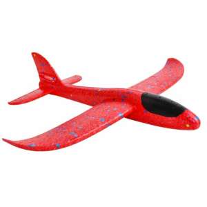 Piros hab glider repülőgép játék gyerekeknek, tökéletes beltéri és kültéri játékhoz - Strandcikk