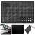 Self-healing cutting mat, A5 size, black, with grid lines and angle guides, collage of different uses