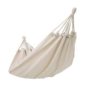 Beige Hängematte, 200x80 cm, für Entspannung im Garten - Garten
