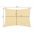 Abmessungen des Kerti Napvitorla 3x4m beigen Sonnensegels