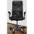 Black mesh office chair with adjustable height and tilt function, Malatec Prémium