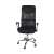 Black mesh office chair with adjustable height and tilt function, Malatec Prémium