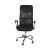 Black mesh office chair with adjustable height and tilt function, Malatec Prémium