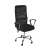 Black mesh office chair with adjustable height and tilt function, Malatec Prémium