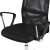 Close-up of the black mesh backrest of the Malatec Premium ergonomic office chair