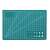 Green self-healing cutting mat, A5 size, with grid lines and angle guides