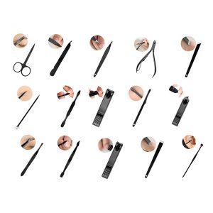 Prémiová Manikúra & Pedikúra Sada - 15 ks Volfrámová Oceľ