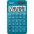 CASIO SL-310UC blue calculator with 10 digits, tax calculation, memory, square root, time calculations