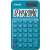 CASIO SL-310UC blue calculator with 10 digits, tax calculation, memory, square root, time calculations