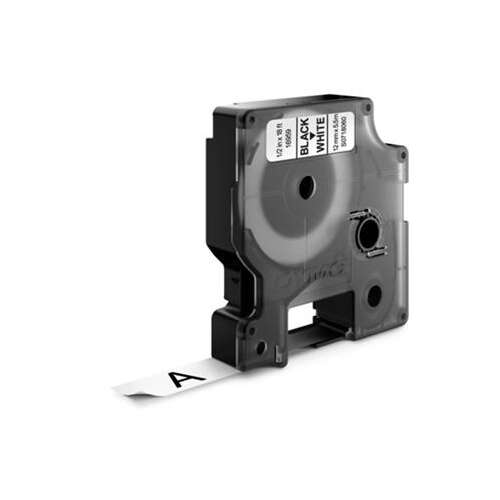 DYMO Etikettenband, 12 mm x 5,5 m, schwarz auf weiß