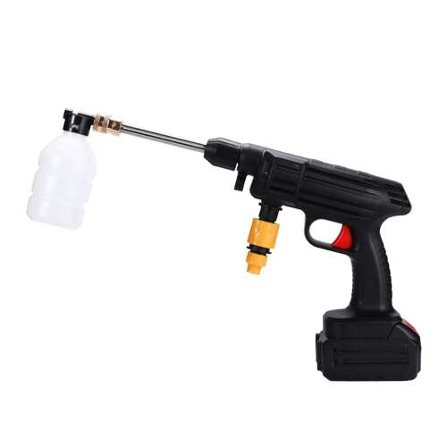 Bezdrôtová vysokotlaková umývačka s dávkovačom mydla, 400W, 40 bar, červená