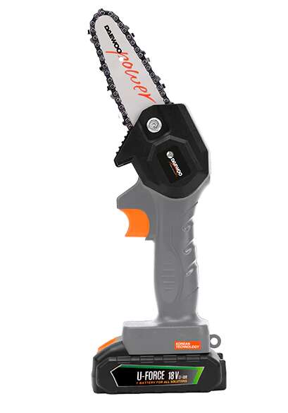 E-shop Akumulátorová mini reťazová píla Daewoo DALMCH18-1 18V, sivá, bez...