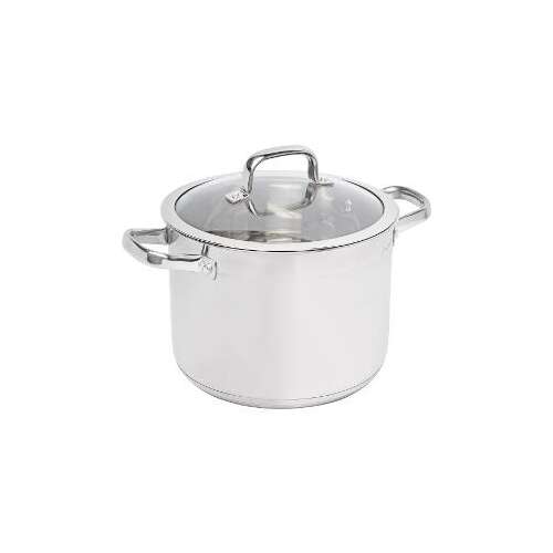 Lamart Prestige 8.0L Stainless Steel Pot with Glass Lid