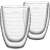 Set of 2 Lamart VASO double-walled glasses, 370ml capacity, clear glass, perfect for hot or cold drinks