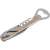 Lamart LT2069 Zinc Bottle Opener, grey, with corkscrew and bottle opener