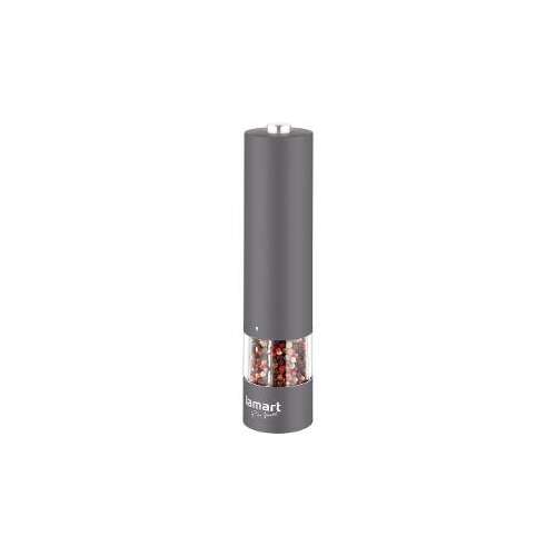 Lamart electric pepper mill, grey, with peppercorns inside