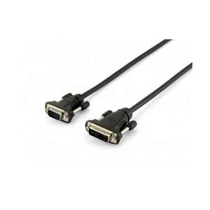 Kabel DVI-VGA Equip M/M 1,8m - 118943, czarny, cyfrowe wideo, analogowe wideo, wtyk-wtyk, 1,8 metra - Konwerter DVI