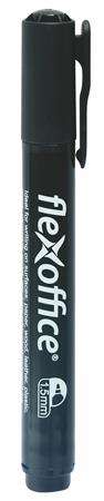 FLEXOFFICE Marker cu alcool, 1,5 mm, conic, FLEXOFFICE PM03, negru
