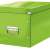 Cutie de depozitare verde Leitz Click & Store mărimea L cu capac și mâner metalic.