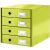 Leitz Click & Store green 4-drawer file storage box for A4 documents