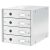 LEITZ File cabinet, laminated cardboard, 4 drawers, LEITZ "Click&Store", white 79718568