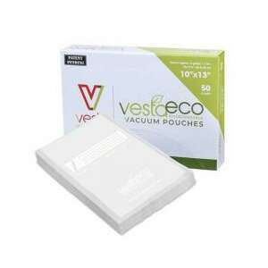 Vesta ECO Biológiailag lebomló vákuumtasakok, 50 darab, 10x13 hüvelyk, 50 darabos csomag - Ételtárolás