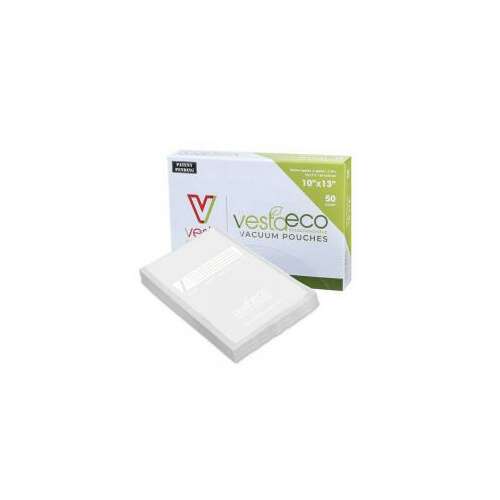 Vesta ECO Biológiailag lebomló vákuumtasakok, 50 darab, 10x13 hüvelyk, 50 darabos csomag