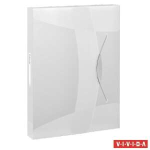 ESSELTE Vivida Jumbo A4 40mm white elastic folder - File folder