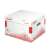 Esselte Speedbox L size archive box, white, recycled cardboard