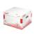 Esselte Speedbox L size archive box, white, recycled cardboard