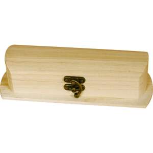 Fa doboz zárható, 19x5x8 cm, natúr fa, nyers, kézműves kellék, DIY projekt - Fa felirat & dekorációs elem